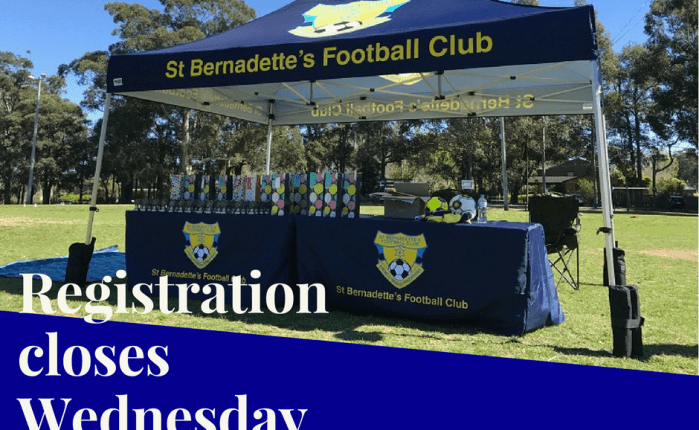 Registration closes Wednesday